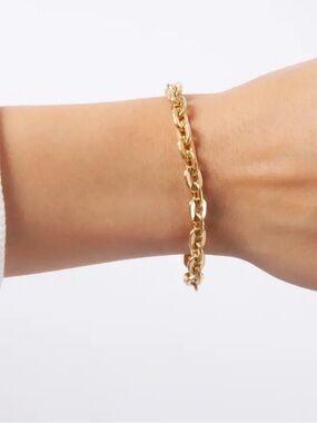 Miranda Frye “Somewhere Lately” Gold Link Bracelet for Women. 6.25”